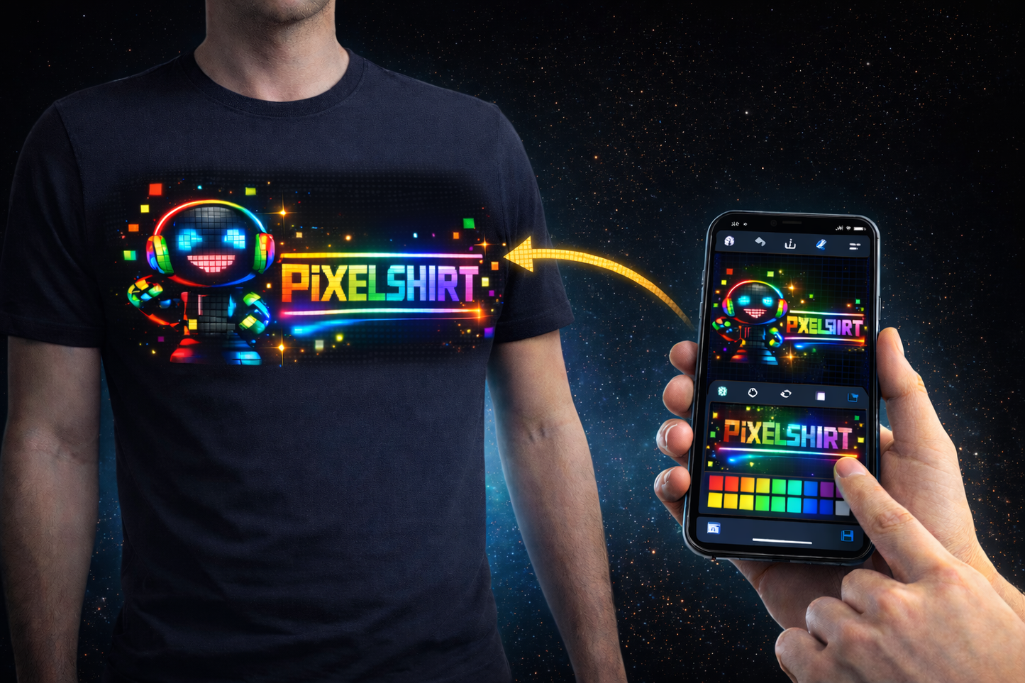 𝗣𝗶𝘅𝗲𝗹𝗦𝗵𝗶𝗿𝘁™ - ᴛᴡᴏᴊᴀ ᴋᴏꜱᴢᴜʟᴋᴀ 𝗟𝗘𝗗 𝗥𝗚𝗕 𝘀𝘁𝗲𝗿𝗼𝘄𝗮𝗻𝗮 ᴀᴘʟɪᴋᴀᴄᴊᴀ̨.